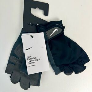 NEW! MENS NIKE ESSENTIAL Lightweight Training Gloves Black Size Large